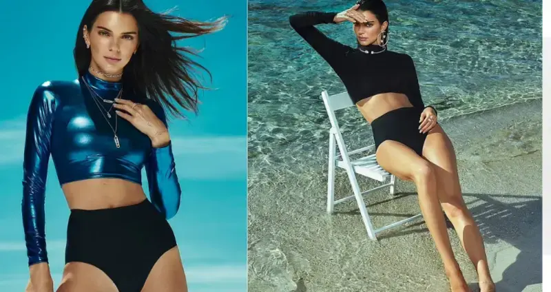 Summer lovin! Kendall Jenner flaunts her taut abs in sleek swimwear as she soaks up the sun in striking new jewelry campaign sH๏τ in the South of France