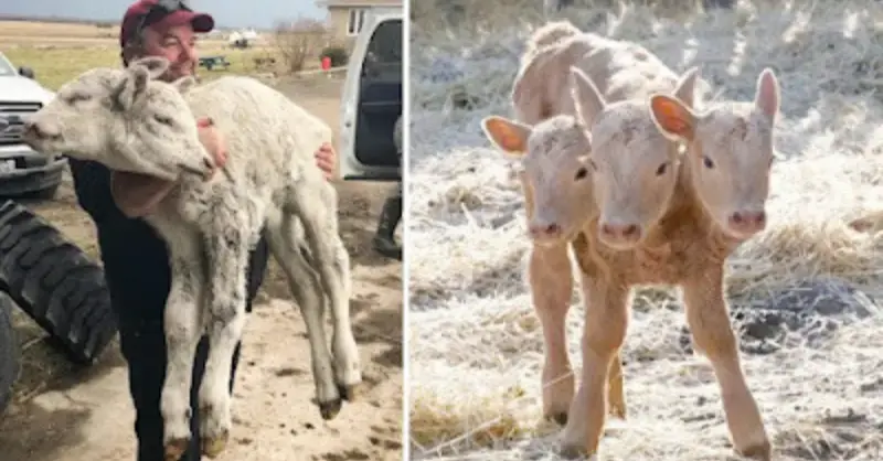 The birth of a calf with three heads has Saskatchewan people in consternation (Video)