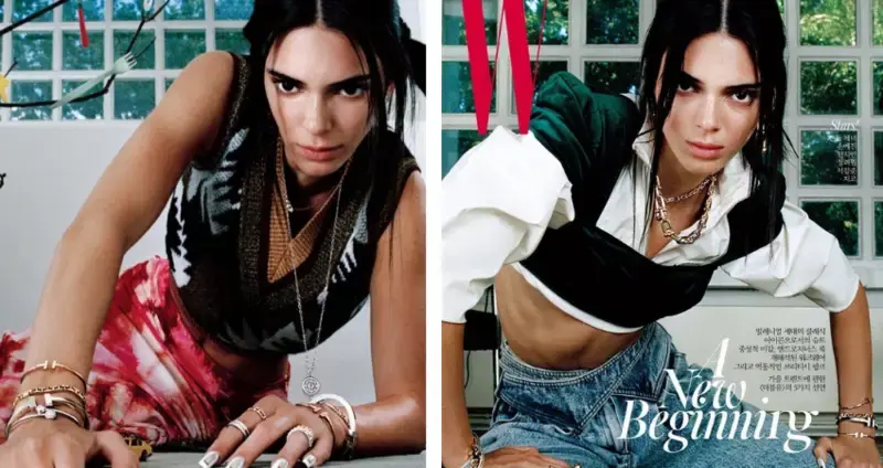 Kendall Jenner Poses in Standout Styles for W Korea