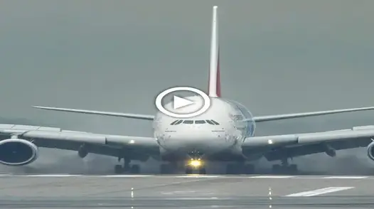 Best A380 landing I’ve ever witnessed the smoke-free, smoothest Airbus A380 landing ever (4K)