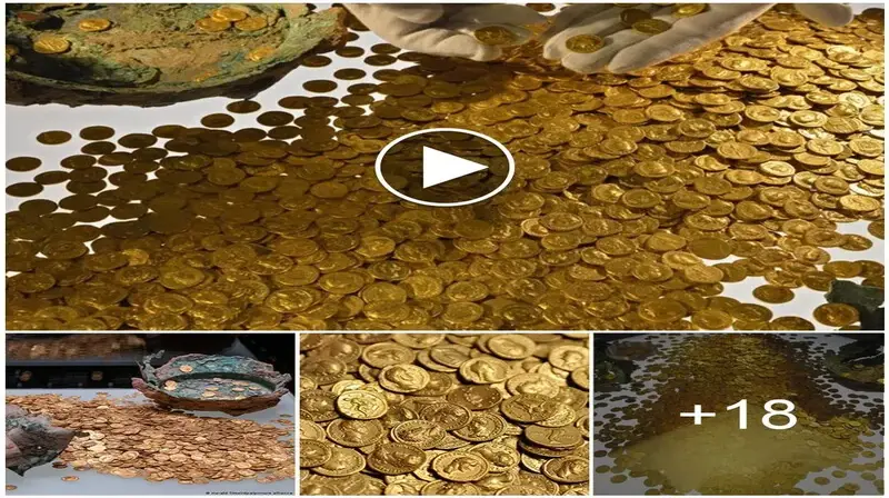 The “Trier Gold Treasure,” which consists of 2,500 gold coins weighing 18.5 kg, is the greatest Roman gold hoard ever found