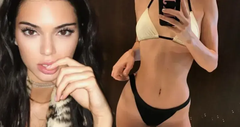 Kendall Jenner shows off her svelte frame as she strips down to tiny ʙικιɴι for smoking H๏τ selfie