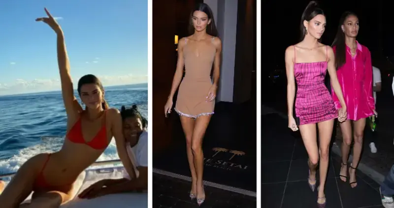 Kendall Jenner just put a festive spin on naked dressing
