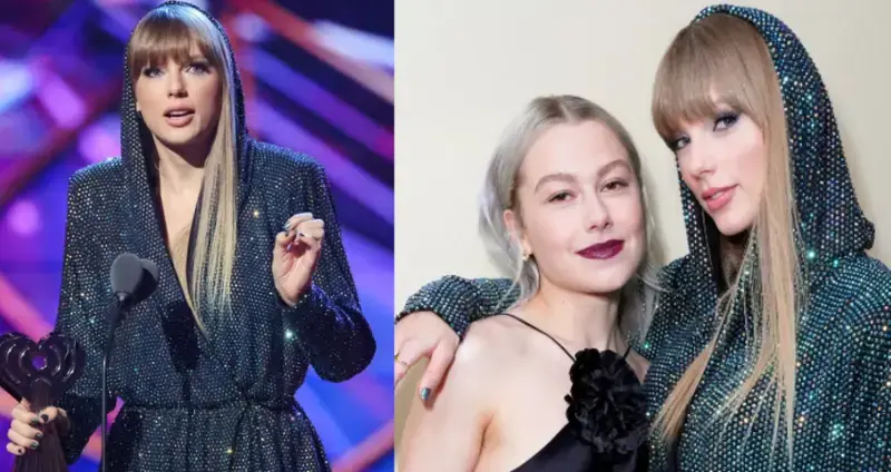 Watch Taylor Swift Receive the 2023 iHeartRadio Innovator Award From Phoebe Bridgers