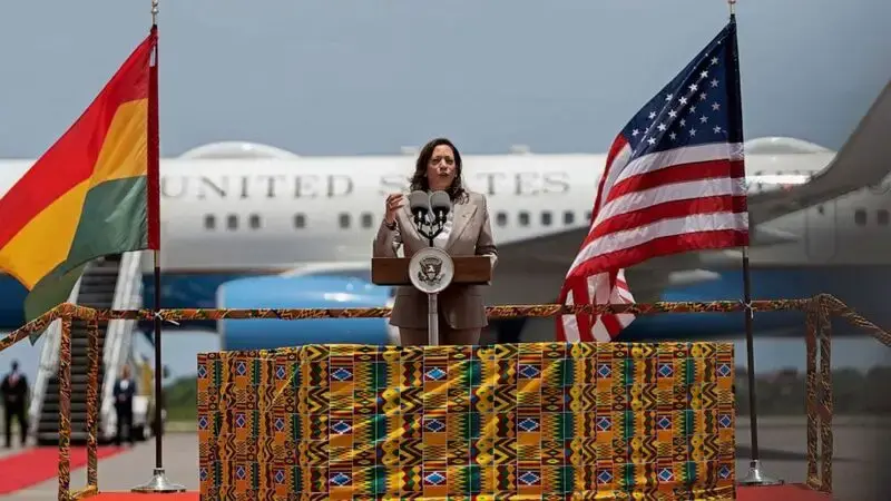 Vice President Harris arrives for historic Africa trip, focused on investment and empowerment