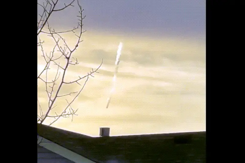 REPORT: Large “Explosion” in Sky Above billing, Montana – Smoke trail?