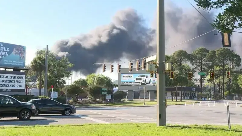 Evacuation issued after fire reignites at Georgia plant
