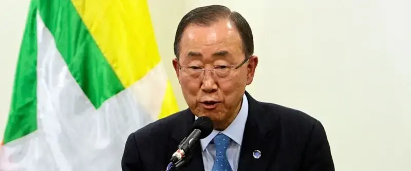 Ex-UN Secretary-General Ban Ki-moon on surprise Myanmar trip