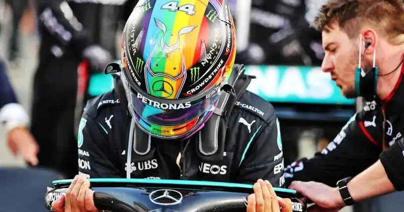 Hamilton confirms rainbow livery helmet for Miami GP