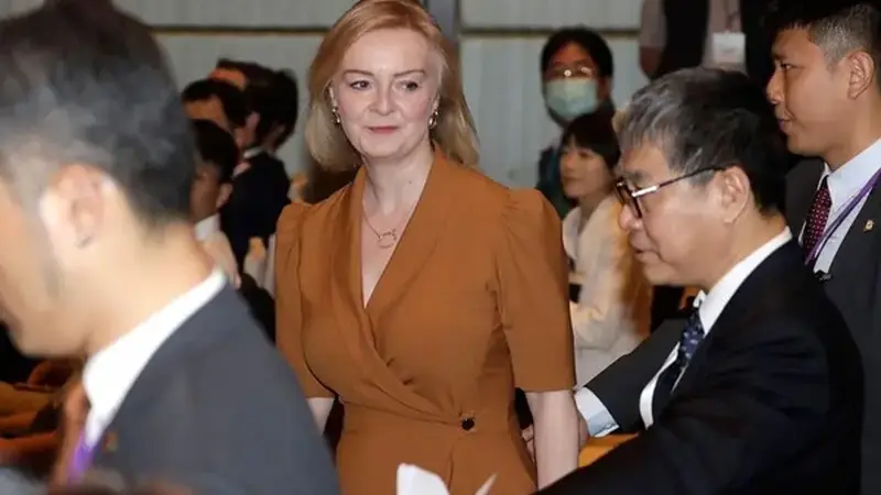 Former British Prime Minister Liz Truss warns of China threats during Taiwan visit