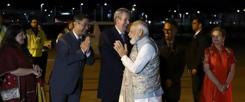 Indian Prime Minister Narendra Modi, visiting Australia, wants closer bilateral defense ties