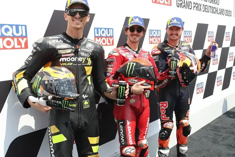 MotoGP German GP: Bagnaia takes pole, Marquez crashes three times