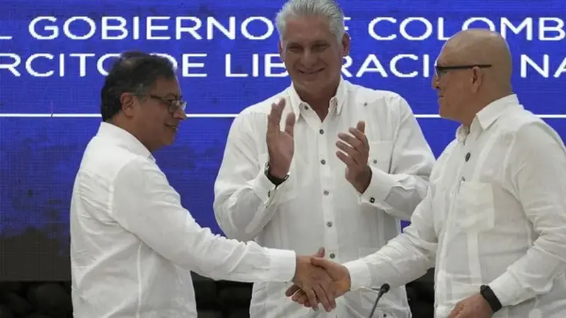Colombian rebel group says it will stop attacks on military