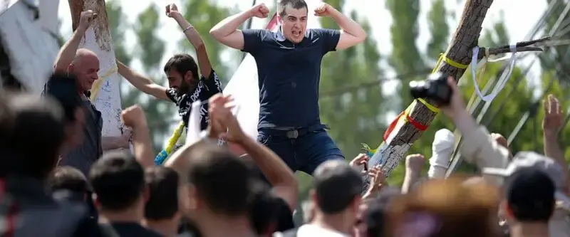 A mob storms Tbilisi Pride Fest site, forcing the event's cancellation