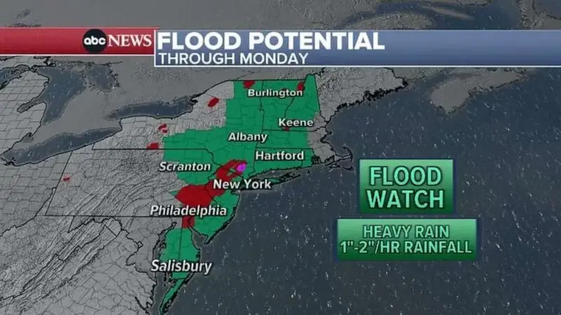 Heavy rain prompts flash flood emergency in parts of New York state