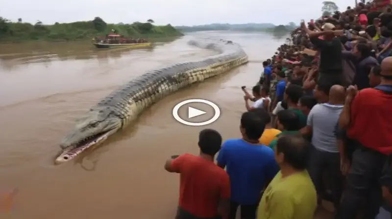 The mythical creature said to be a crocodile but ten meters long protects the depths of the Mahakam River: What does it mean? (VIDEO)