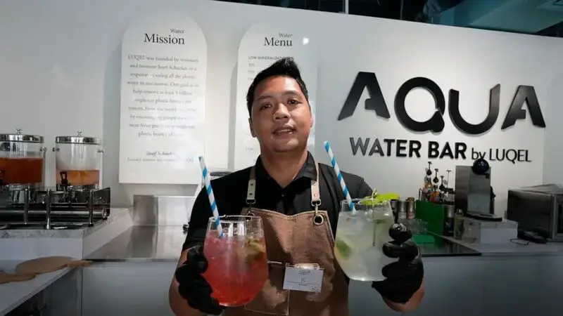 A new bar in Dubai is offering 'gourmet water' infused with minerals to 'suit your mood'