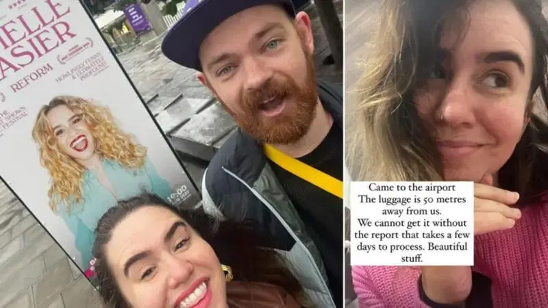 Melbourne comedian’s AirTag hunt for luggage lost by airline despite being located just 50m away