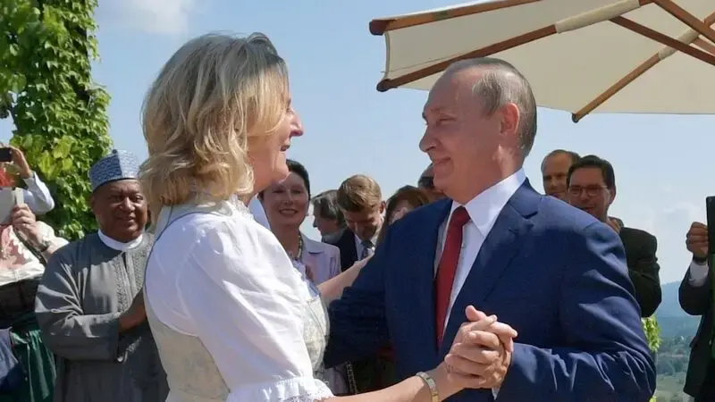 She danced with Putin at her wedding. Now the former Austrian foreign minister has moved to Russia