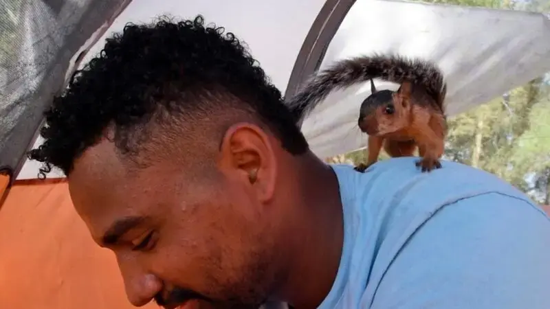 A Venezuelan man and his pet squirrel made it to the US border. Now he's preparing to say goodbye
