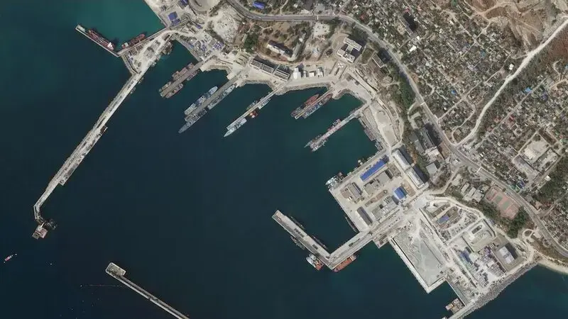 Satellite images show Russia moved military ships after Ukrainian attacks