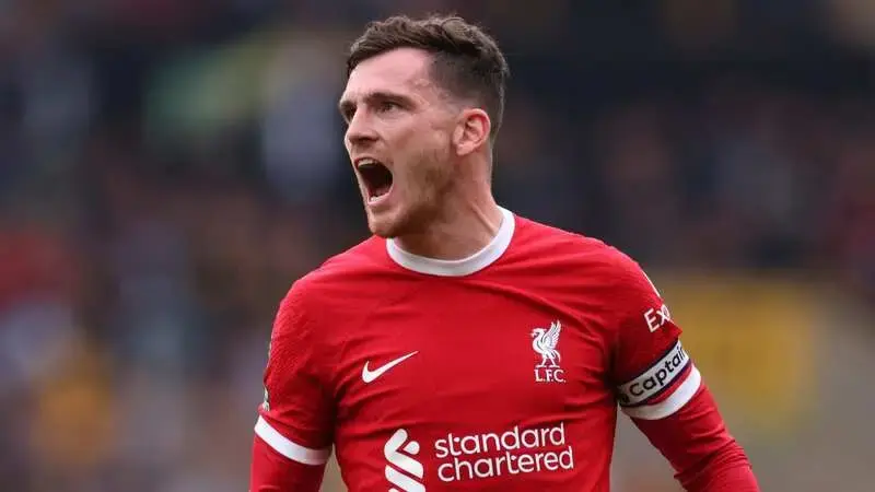 Andy Robertson coy on Liverpool return date following shoulder surgery