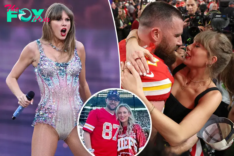 Watch Taylor Swift react to fans wearing Travis Kelce jerseys to Eras Tour concert