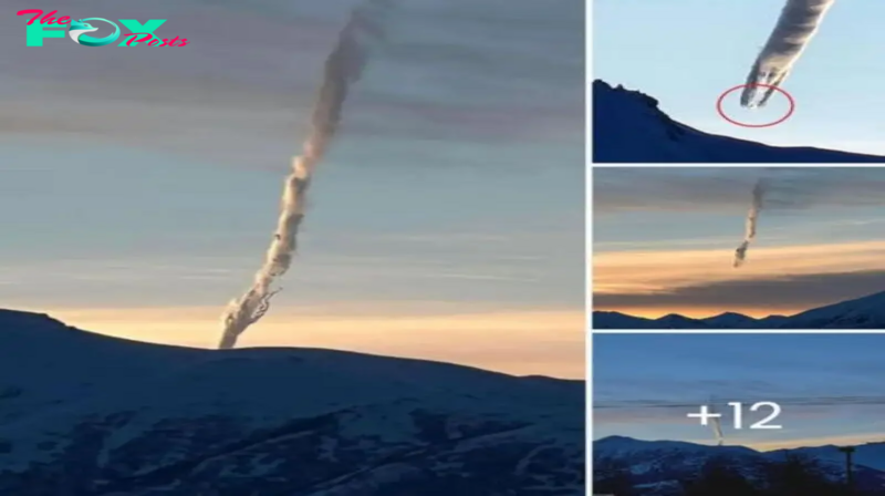 Alaskan Skies: Unraveling Conspiracy Theories Behind Mysterious Clouds – UFO? Meteor? Provoking Intrigue and Speculation