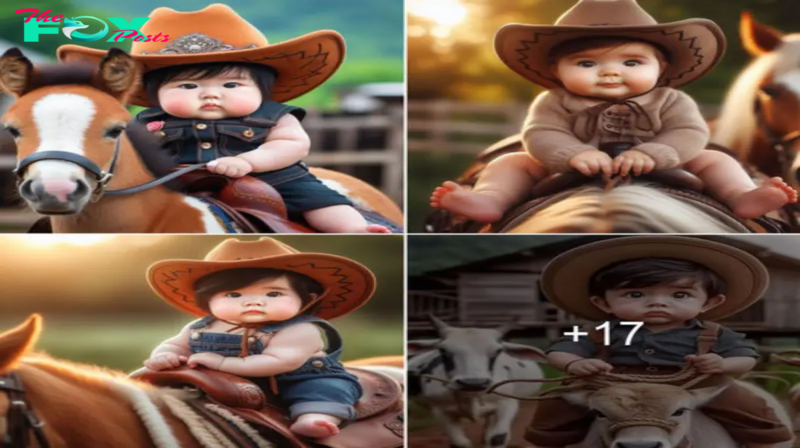 nhatanh. The sight of a baby dressed as a cowboy has netizens going wіɩd over his adorable coolness.