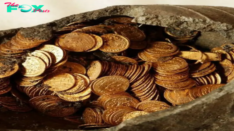 Queuing for huge payouts: Coveted treasure trove of medieval gold and silver coins found by amateur metal detectorists, A hoard of 600 medieval coins worth £150,000 found by amateur detectorists