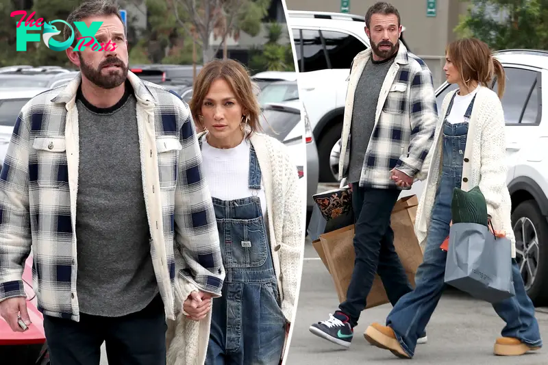 Jennifer Lopez and Ben Affleck hold hands during shopping spree in LA