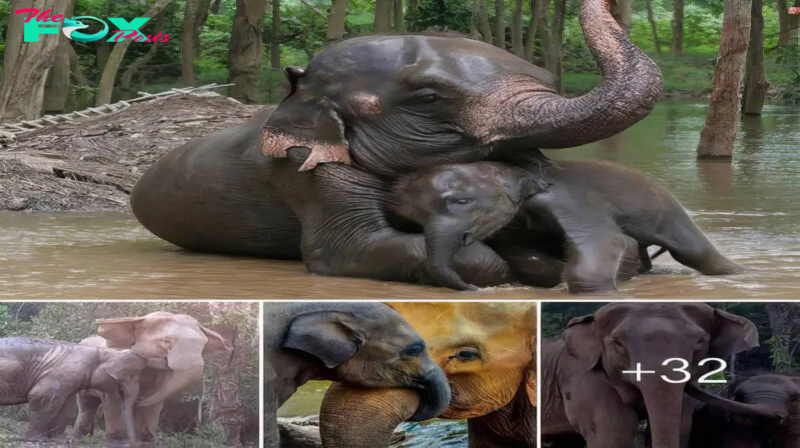 Heartwarming Reunion: Mother Elephant and Her Baby Embrace After Three Years Apart