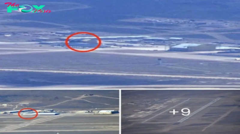 Vanishing Act of Area 51: Rare Photos Reveal Mysterious Giant Hangar Disappearing into Thin Air