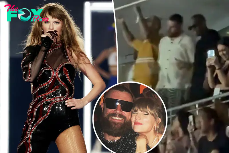 Travis Kelce dances his heart out to Taylor Swift’s ‘Ready for It?’ during Eras Tour concert in Singapore