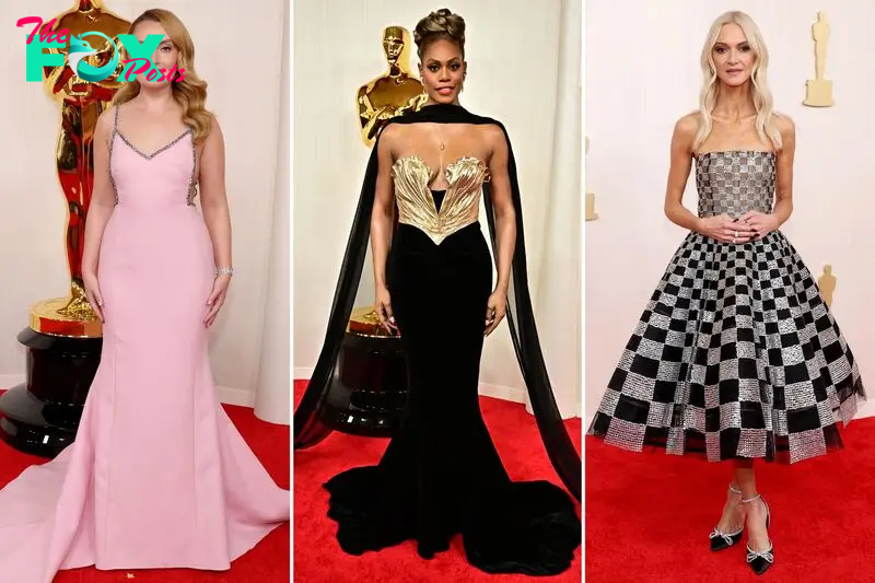 Oscars 2024 red carpet live updates: See all the celebrity outfits