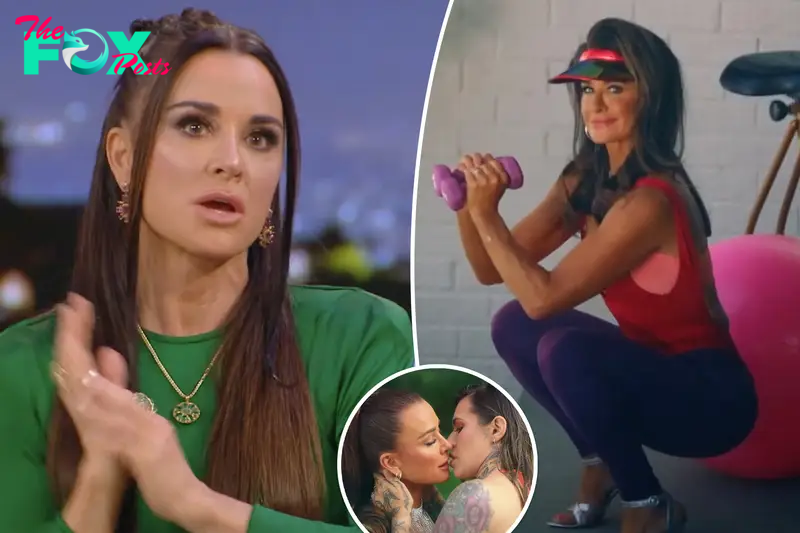 Kyle Richards admits she was ‘curious’ about kissing a woman before locking lips with Morgan Wade in music video