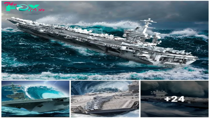 “Naval Giants: How US Aircraft Carriers Brave Molten Waves in the Pacific’s Tumultuous Battles” -zedd