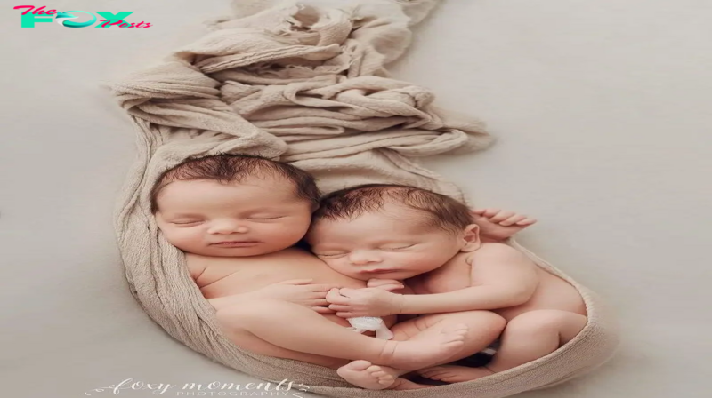 Capturing the essence of unbreakable harmony, these mesmerizing photographs of twin babies illuminate the profound bond of love and unity.