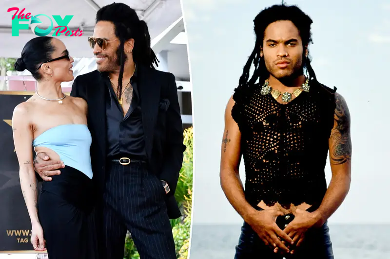 Zoë Kravitz pokes fun at dad Lenny Kravitz’s skin-baring style at Walk of Fame ceremony: ‘I respect it’