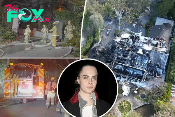 Cara Delevingne’s $7 million LA home goes up in flames while she’s in London for work