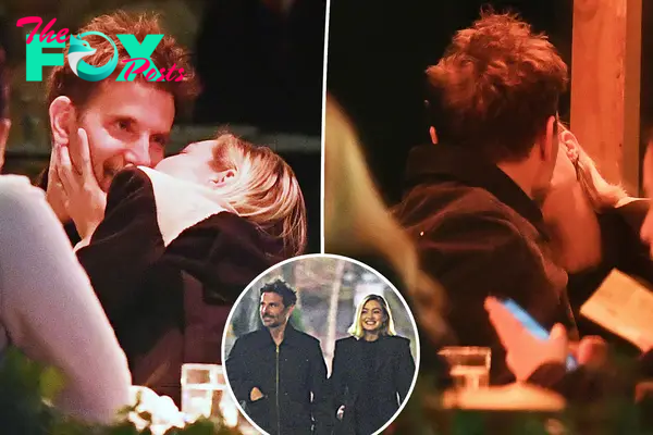 Gigi Hadid plants a kiss on Bradley Cooper during PDA-packed date night in NYC