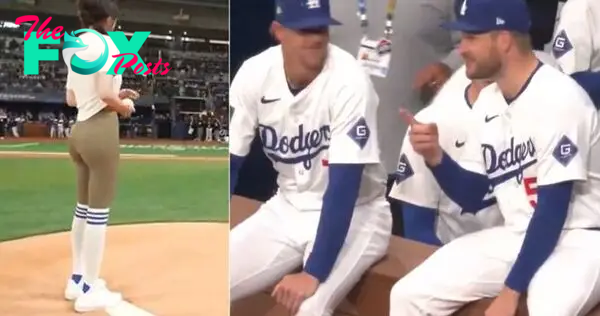 Dodgers Players Couldn’t Stop Staring In Awe During First Pitch