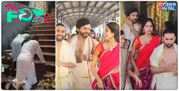 Janhvi Kapoor, Shikhar Pahariya, Orry Climb Tirupati Balaji Temple on Knees | Watch