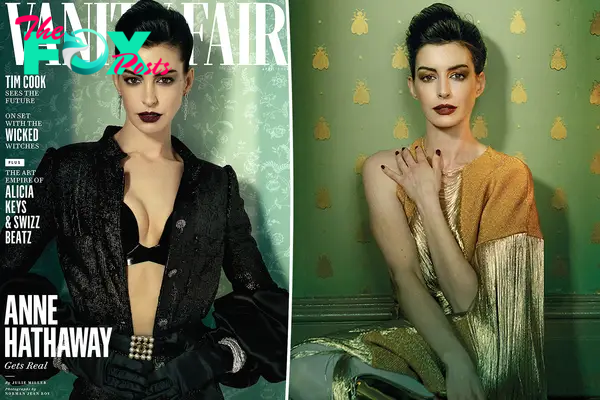 Anne Hathaway smolders in latex bra for ‘Vanity Fair’ cover: ‘Gird your loins’
