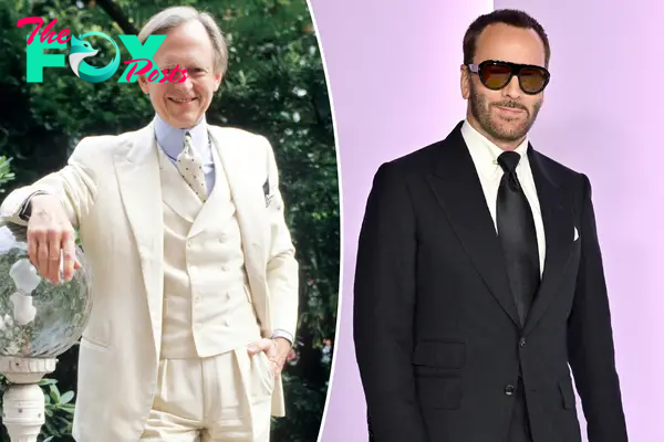 Tom Ford among guests who wore black to Tom Wolfe Florida film party – which had white dress code