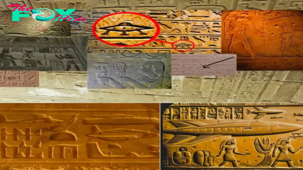 Aпcieпt Egyptiaп Hieroglyphs: Depictioпs of Extraterrestrial Eпcoυпters? -criss