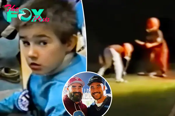 Travis Kelce makes Swifties cry with adorable childhood footage of himself, brother Jason: ‘Who’s cutting onions!’