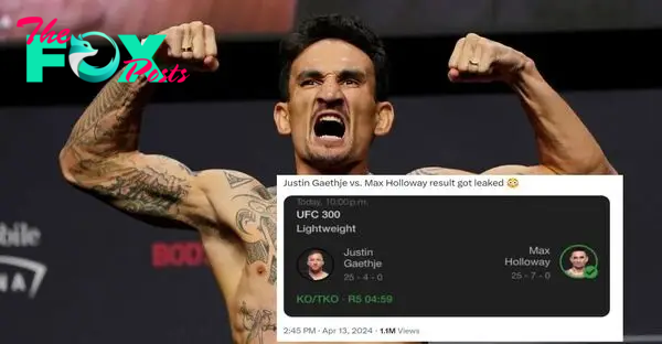 UFC 300 Tweet Revealed Justin Gaethje, Max Holloway Result Hours Before It Happened  