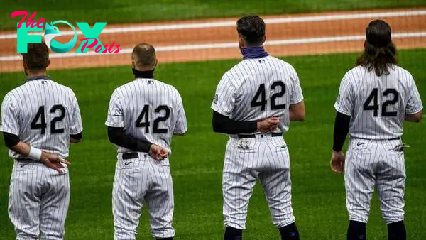 Why are MLB players wearing No. 42 on their jerseys today?