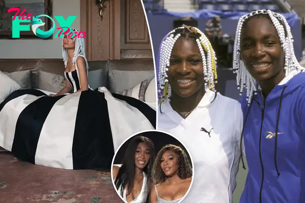 Zendaya honors Venus and Serena Williams’ 1998 Vogue photoshoot with beaded braids and black-and-white gown